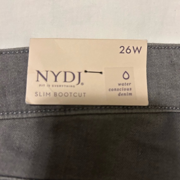 NWT NYDJ Slim bootcut Stretch Jeans Women plus size 26W Gray - Picture 4 of 7